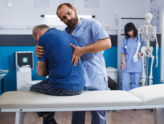 Physiotherapy session